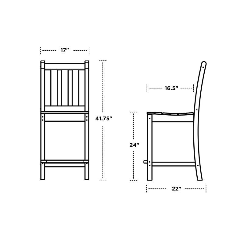 Chaise de jardin Lakeside POLYWOOD, Vert