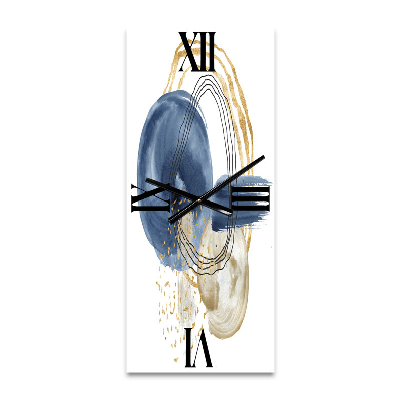 Horloge murale abstraite et vie sous-marine, Petit