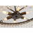 Kloie 6-Light  24" Antique Black Finish Crystal Chandelier