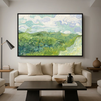 Green Wheat Field, Auvers, 1890-Vincent van Gogh-Framed Gallery Wrapped Canvas