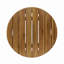 Table d'appoint d'extérieur en bois d'acacia 16 po, finition teck-1960565006