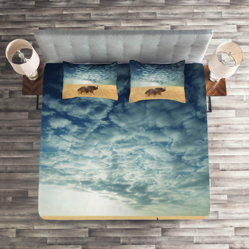 Rustic Coverlet, King Bedspread + 2 Shams