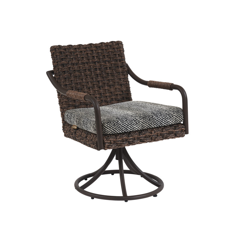 Kilimanjaro Swivel Patio Dining Armchair with Cushion
