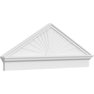 Pédiure combinée en PVC de qualité architecturale à pointe de soleil (hauteur 6/12)
