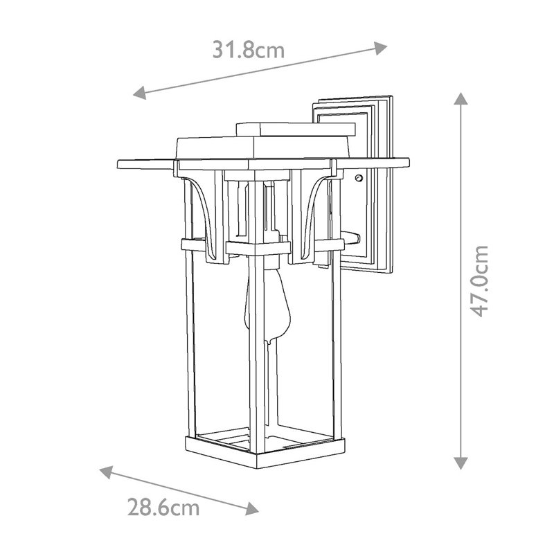 Totton Outdoor Wall Lantern, Large