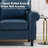 Luelle 61" Upholstered Loveseat Faux Leather Sofa Rolled Arm-1560792281