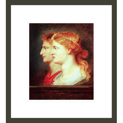 Tiberius (42BC-37AD) et Agrippina par Peter Paul Rubens - impression giclée encadrée