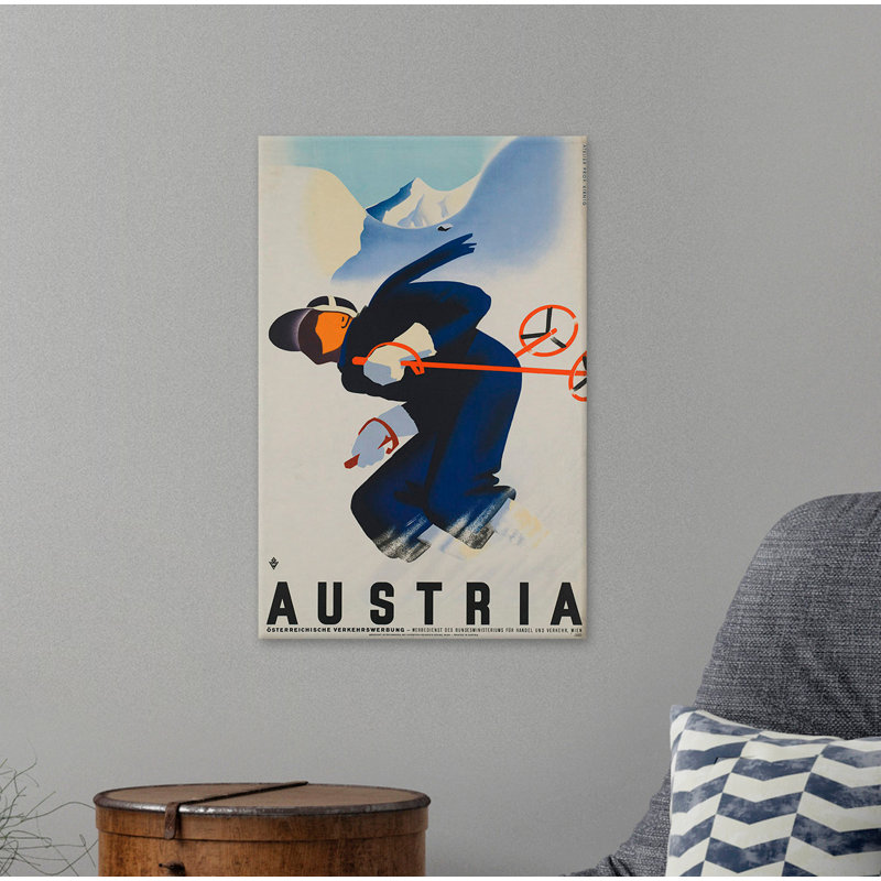 Austria - No Frame Print on Canvas, 76cm H x 51cm W