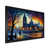 Impression noire sur toile encadrée