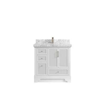 Meuble-lavabo simple 36 po avec plateau Alys