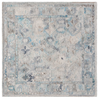 Tapis bleu clair / beige Ceola 126