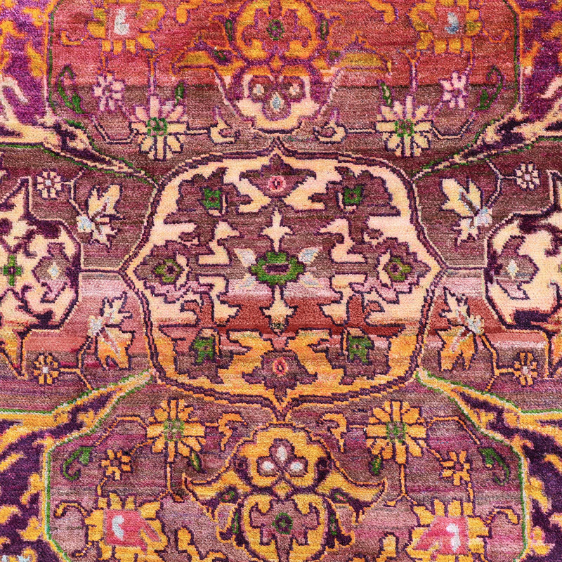 Pink Alchemy Transitional Silk Rug - 8'4" x 11'11"