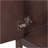 VIDEO 24" Brown Modern Sleek Bathroom Vanity Elegant Ceramic Sink With Wood Frame Open Style Shelf-690355095