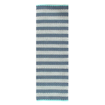 Modern Hand-made Reversible Indo Runner 2'x 6'