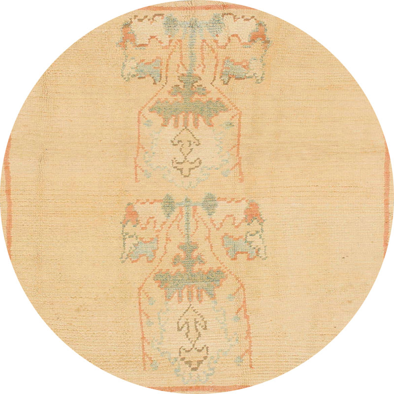 Abstract Indoor Rug, Round 5'