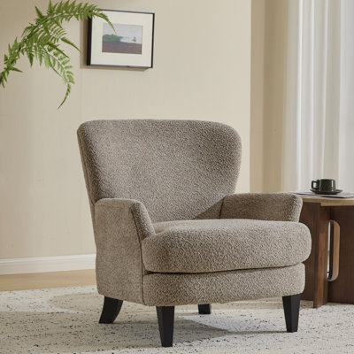 Fauteuil club rembourré Gerald Boucle
