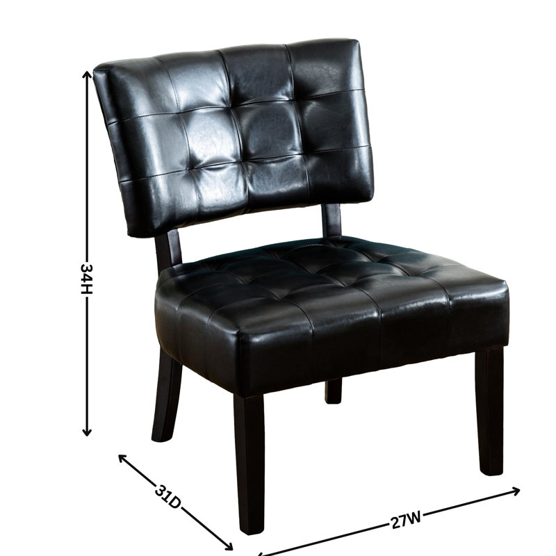 Fauteuil en cuir mélangé avec assise surdimensionnée, matériaux et look élégant, siège d'appoint, revêtement de style tendance