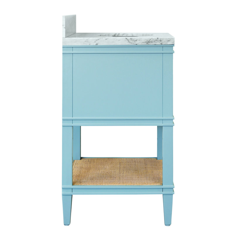 Vanity, Matte Light Blue Lacquer