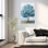 Couronne bleue sereine, tranquille, paysage abstrait, art naturel