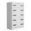 Commode 5 tiroirs en bois avec serrure Basurto-678582017