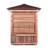 SunRay Saunas 3 - Person Bluetooth Compatible Traditional Steam Sauna in Hemlock