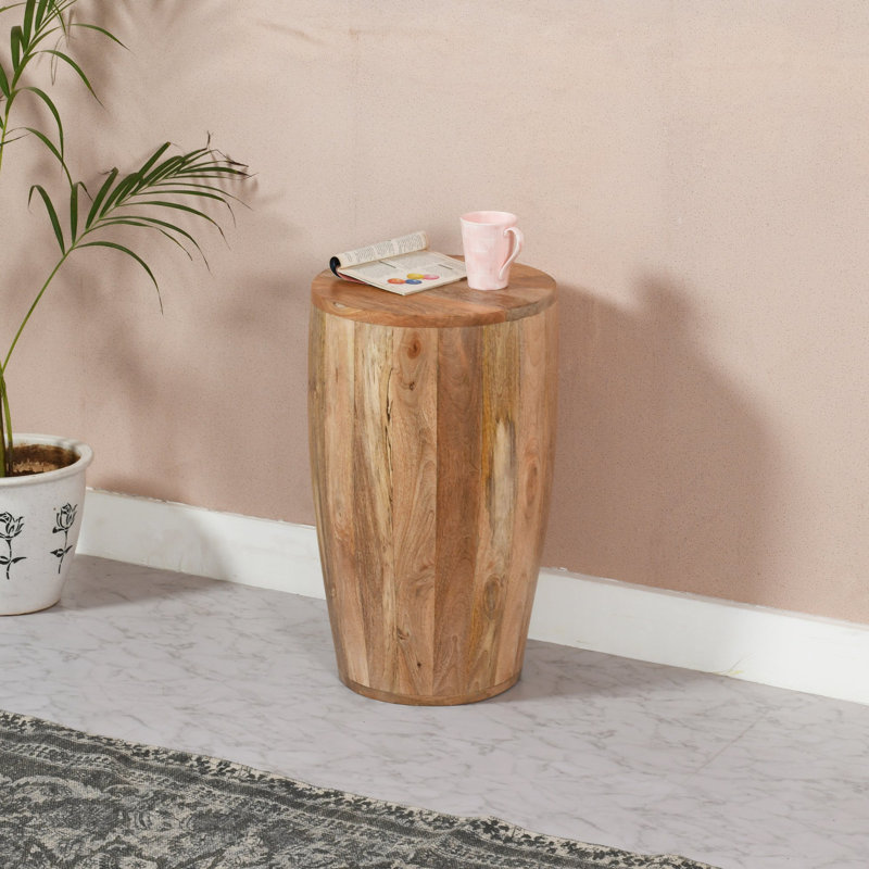 Fairlight Solid Wood Block End Table