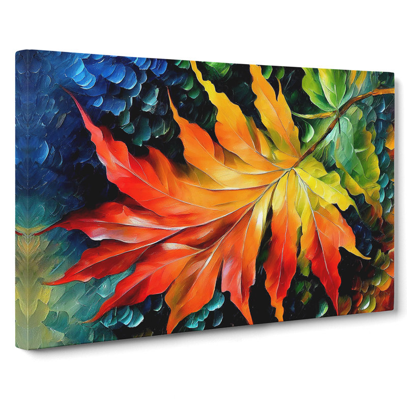 Fern Leaf Colours Vol.2 - Wrapped Canvas, 35cm H x 50cm W x 3cm D