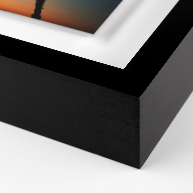 Sunset Palms Print by Vitaliy Paykov, Black