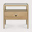 Spindle 1 - Drawer Solid Wood Nightstand-69970342