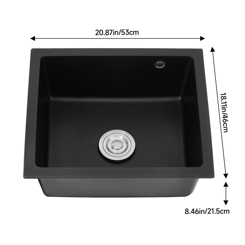 Metro Lane 53mm W Single Bowl Composite Kitchen Sink