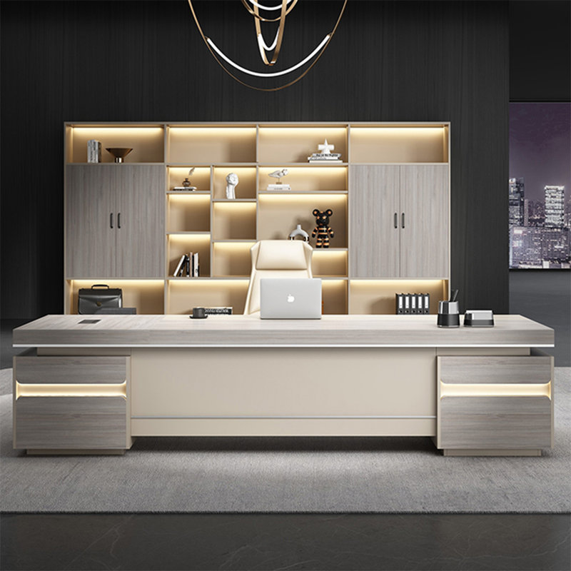 Bureau en L 94,49 po, H 29,53 po x l 94,49 po x P 62,99 po