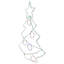 Décoration de Noël silhouette arbre de Noël illuminé avec fenêtre 28 "