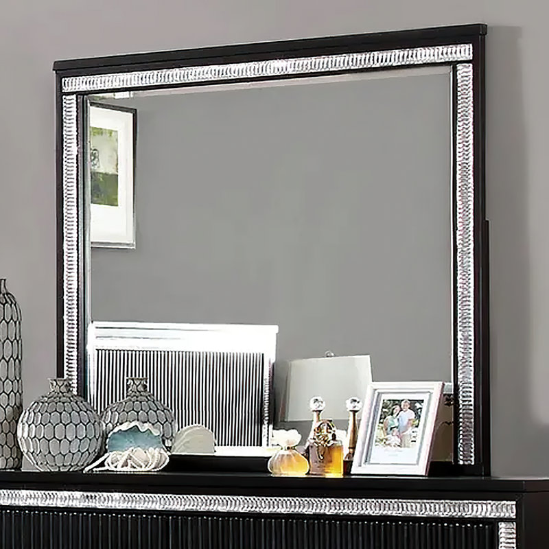 Miroir Arul au fini noir