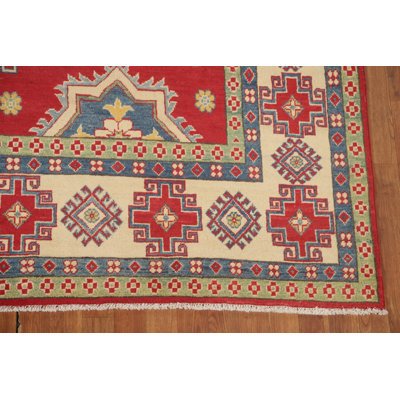 Geometric Kazak Oriental Area Rug 8x11
