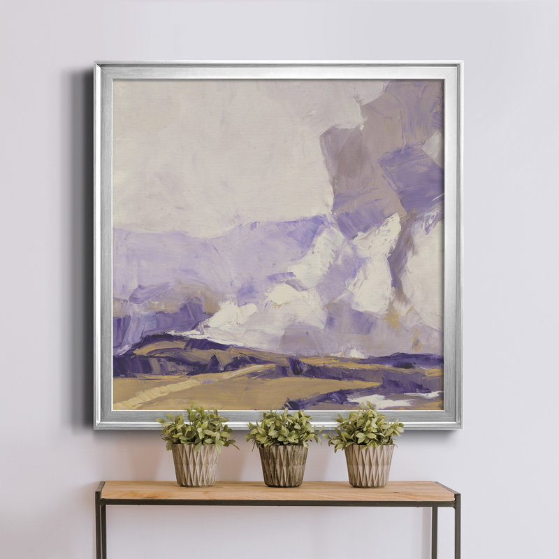 Violet Violet - cadre photo, reproduction d'art sur toile, Encadré gris, H 34,5 po x l 34,5 po x P 1,5 po
