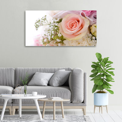 Bouquet Of Flowers - Wrapped Canvas Print