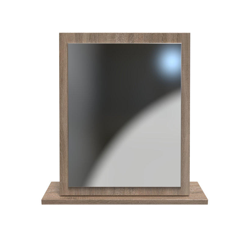 Fully Assembled Ingram Dresser Mirror, Darkolino Oak