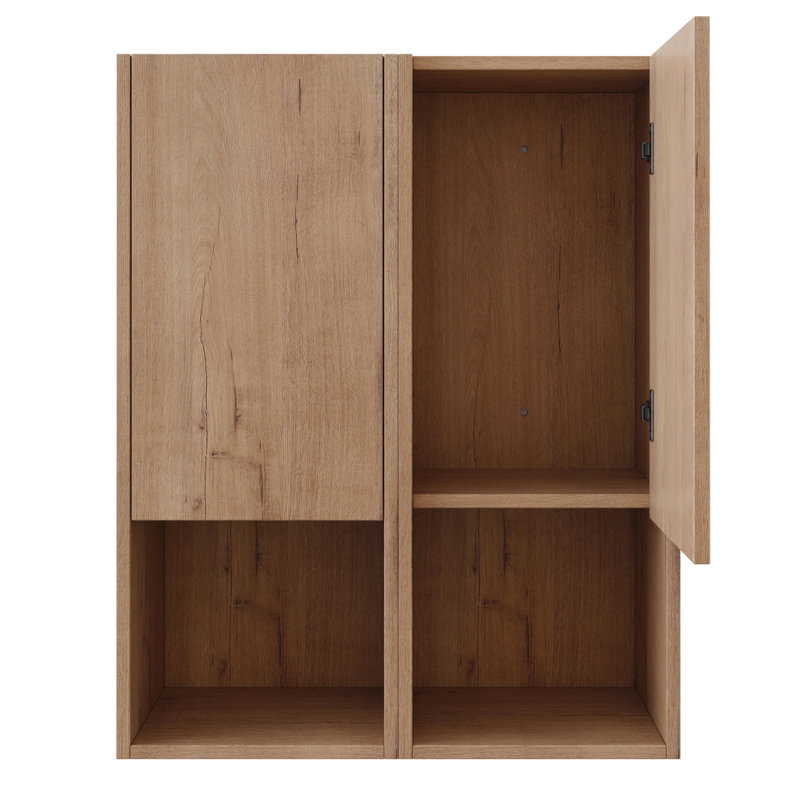 Armoire latérale de salle de bain 24 po, Imitation chêne