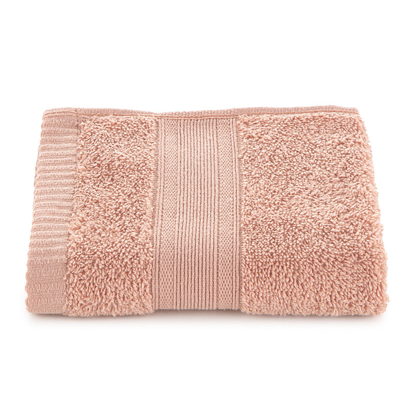 Martex Clean Essentials Solid Low Lint 6-Pack Towel Set, Seashell Pink