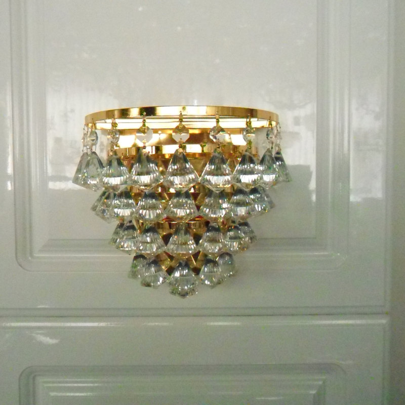 Steel Flush Mounted Sconce, Gold