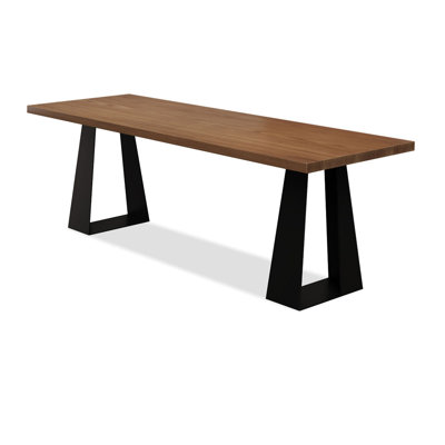 Brown Rectangular Solid Wood desk