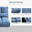 Fauteuil convertible HOMcom-793690715-793690717