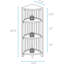Bibliothèque en coin Duerr H 38,75 "x l 12,5"-95599111-109423258