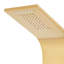 Andino Shower Panel System Stainless Steel 201 Gold Curved