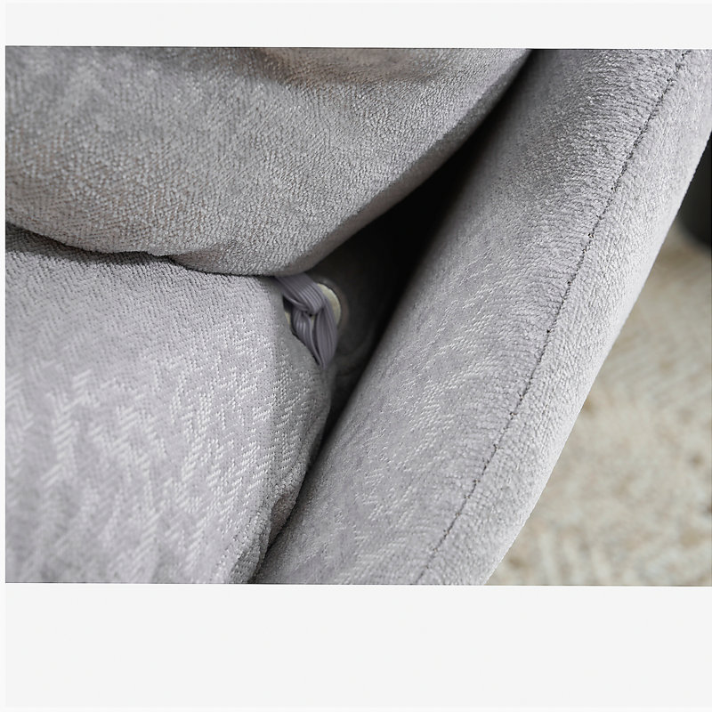 Chenille Upholstered 360° Swivel Club Chair Living Room Chair Reading Chair Corner Chair, Gray Chenille