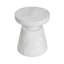 Table d'appoint d'extérieur en travertin Ponti, blanc