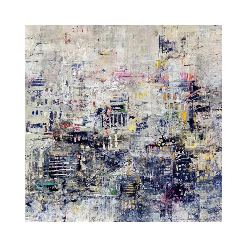 Wee Hours by Julian Spencer - Painting on Canvas, Wrapped Canvas, 30.48 cm H x 30.48 cm W