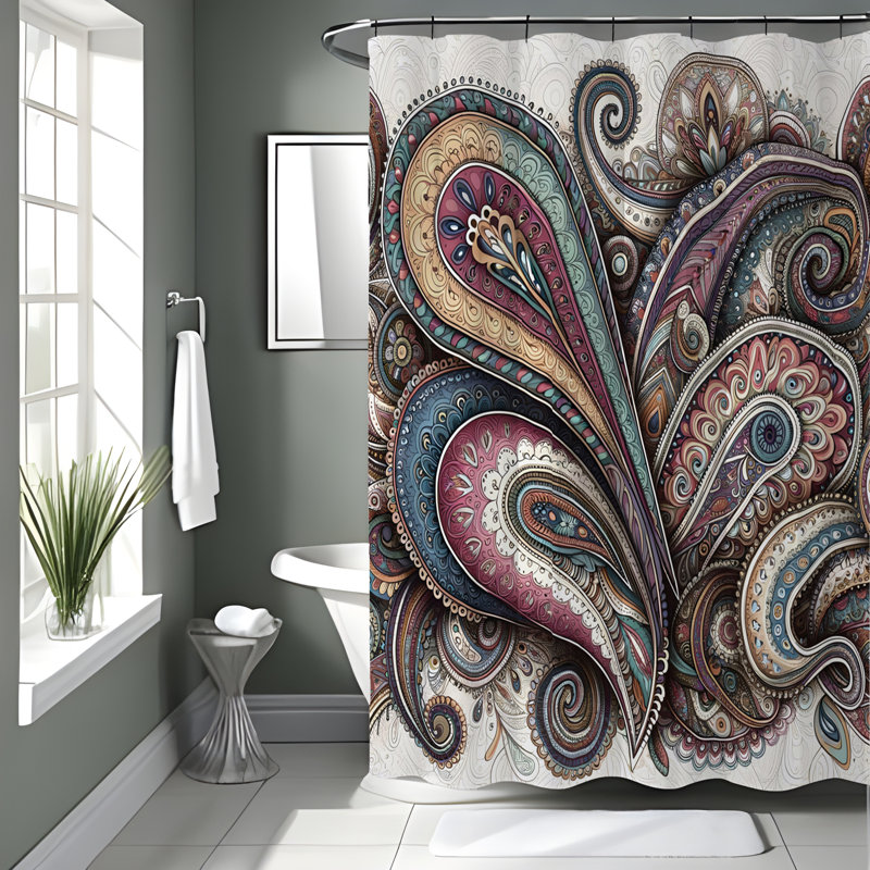 Rideau de douche Angila, H 70 po x l 72 po