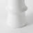 17" White Abstract Cylinder Ceramic Table Vase-259057234