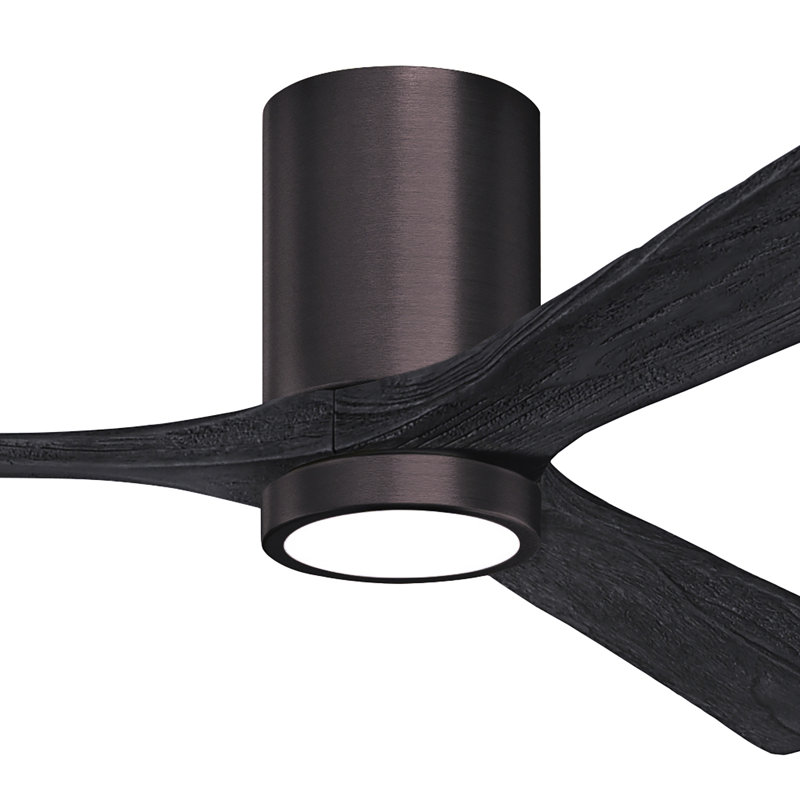 Irene LED Ceiling Fan, Matte Black, Brushed Bronze, 60"